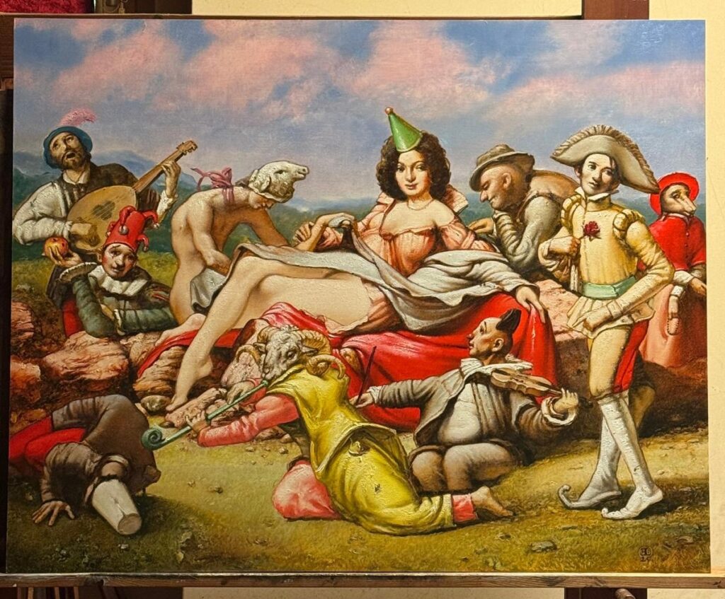 Illustre Gesellschaft im Freien_Lenk Art Classic